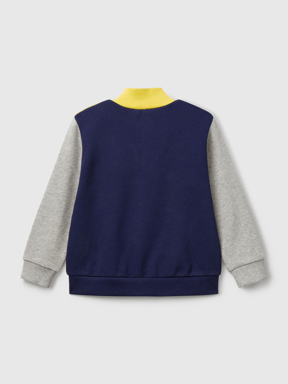 Benetton Erkek Çocuk Fermuarlı Sweatshirt 1-6 Yaş Sarı