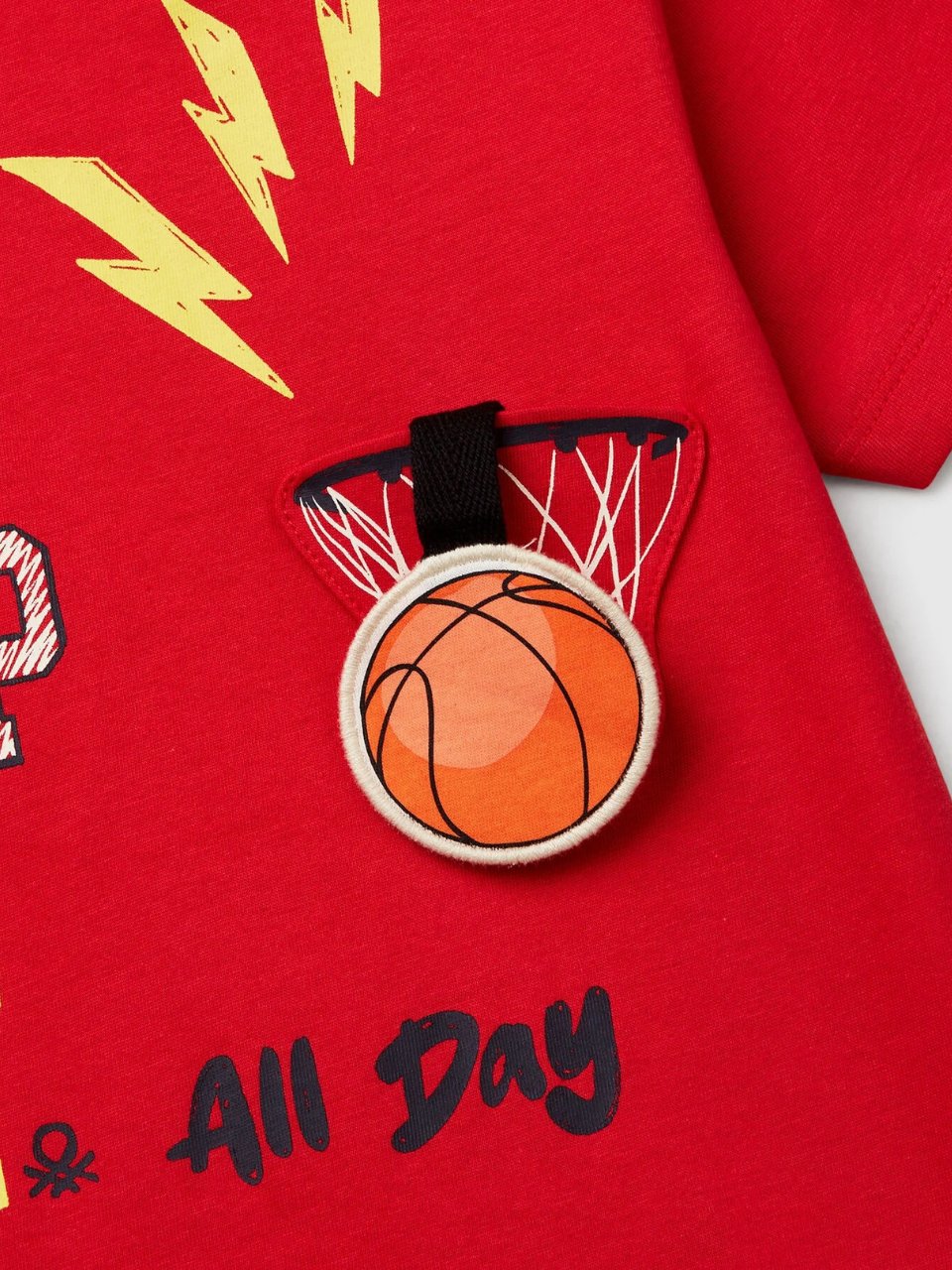 Benetton Erkek Çocuk Figürlü Tshirt 1-6 Yaş Kırmızı