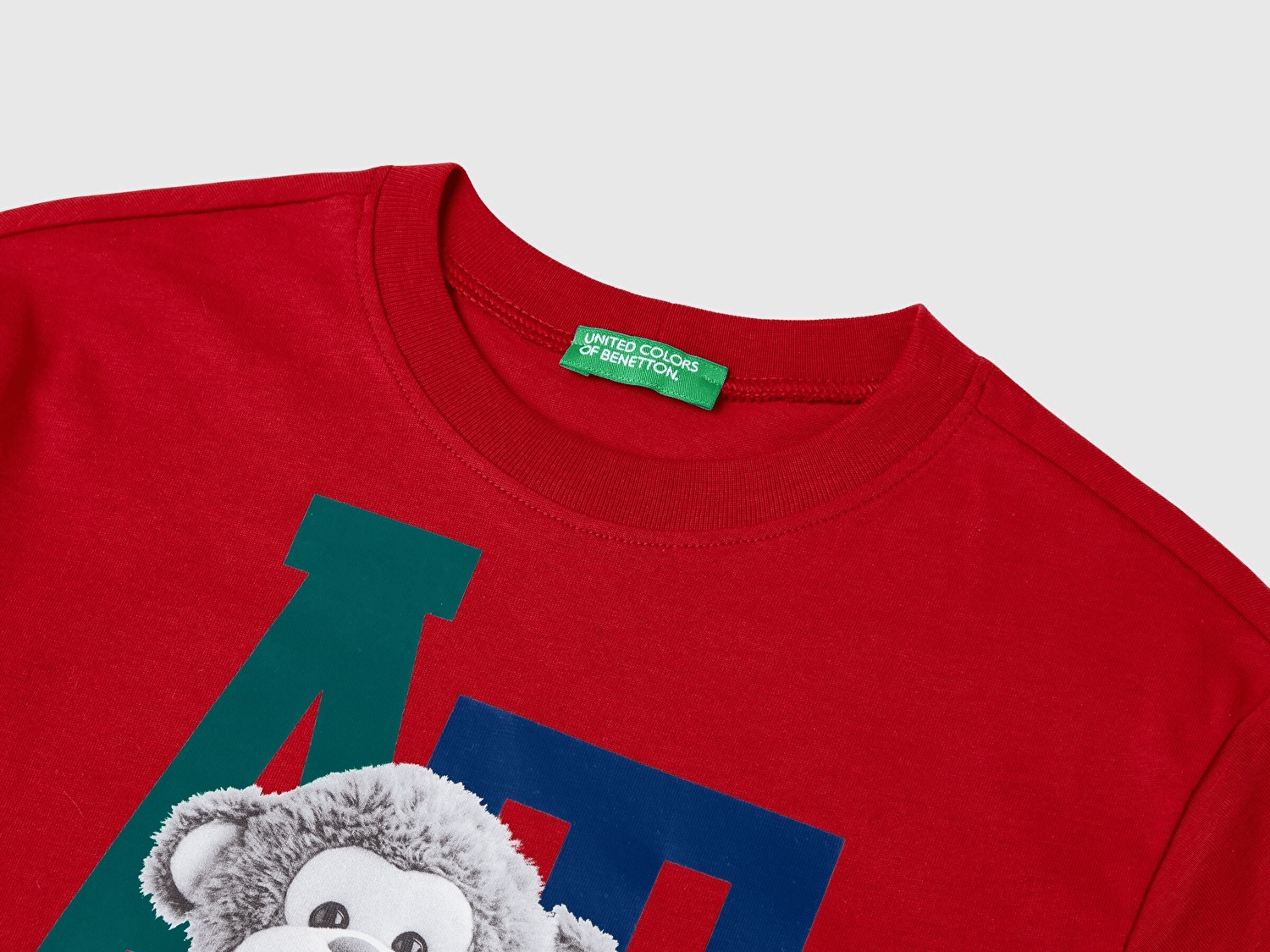 Benetton Erkek Çocuk Fotoraf Baskılı Sweatshirt 1-6 Yaş KIRMIZI