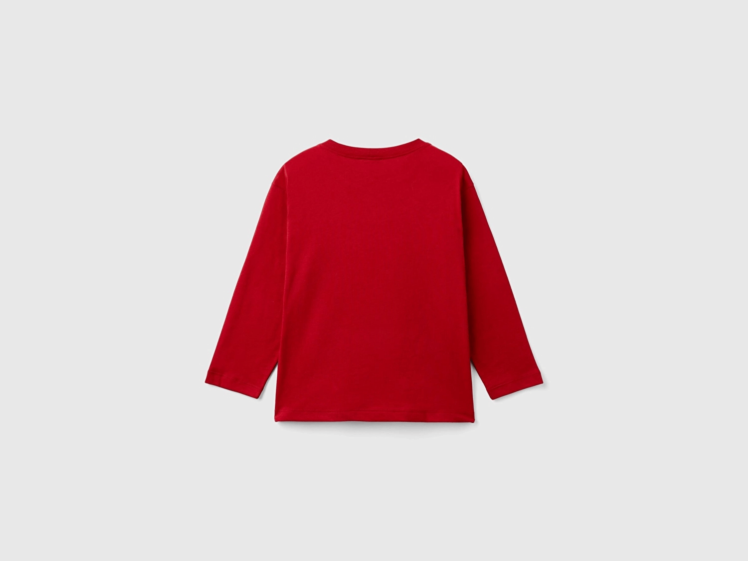 Benetton Erkek Çocuk Fotoraf Baskılı Sweatshirt 1-6 Yaş KIRMIZI