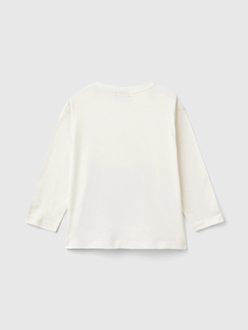 Benetton Erkek Çocuk Fotoraf Baskılı Sweatshirt 1-6 Yaş EKRU