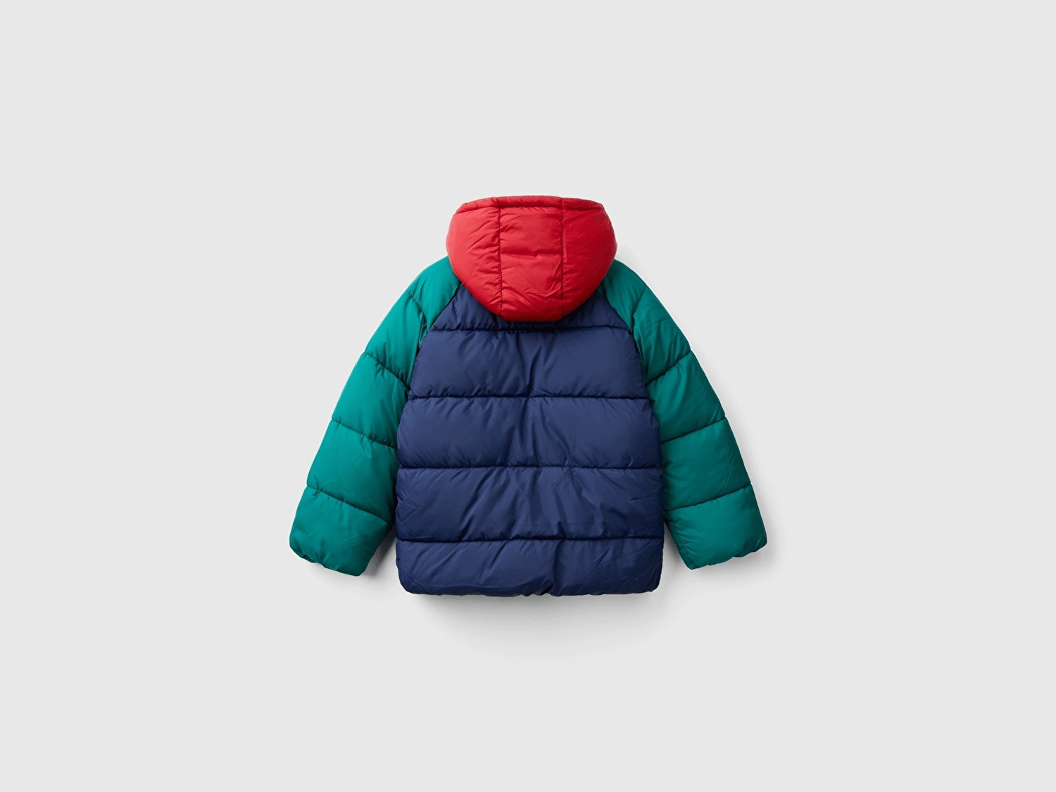 Benetton Erkek Çocuk İşlemeli Pufa Mont 6-14 Yaş LACİVERT