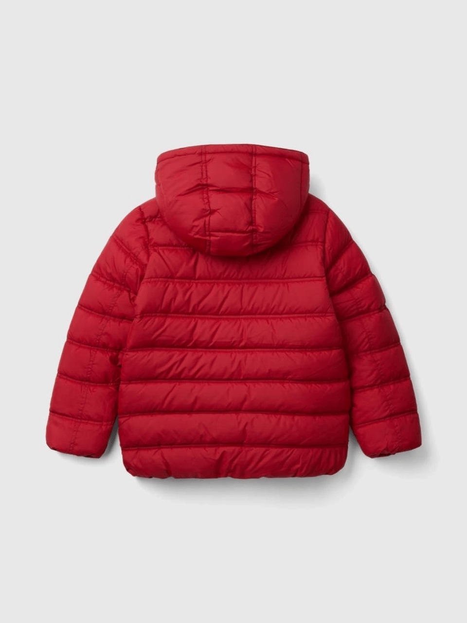 Benetton Erkek Çocuk İşlemeli Pufa Mont 6-14 Yaş KIRMIZI