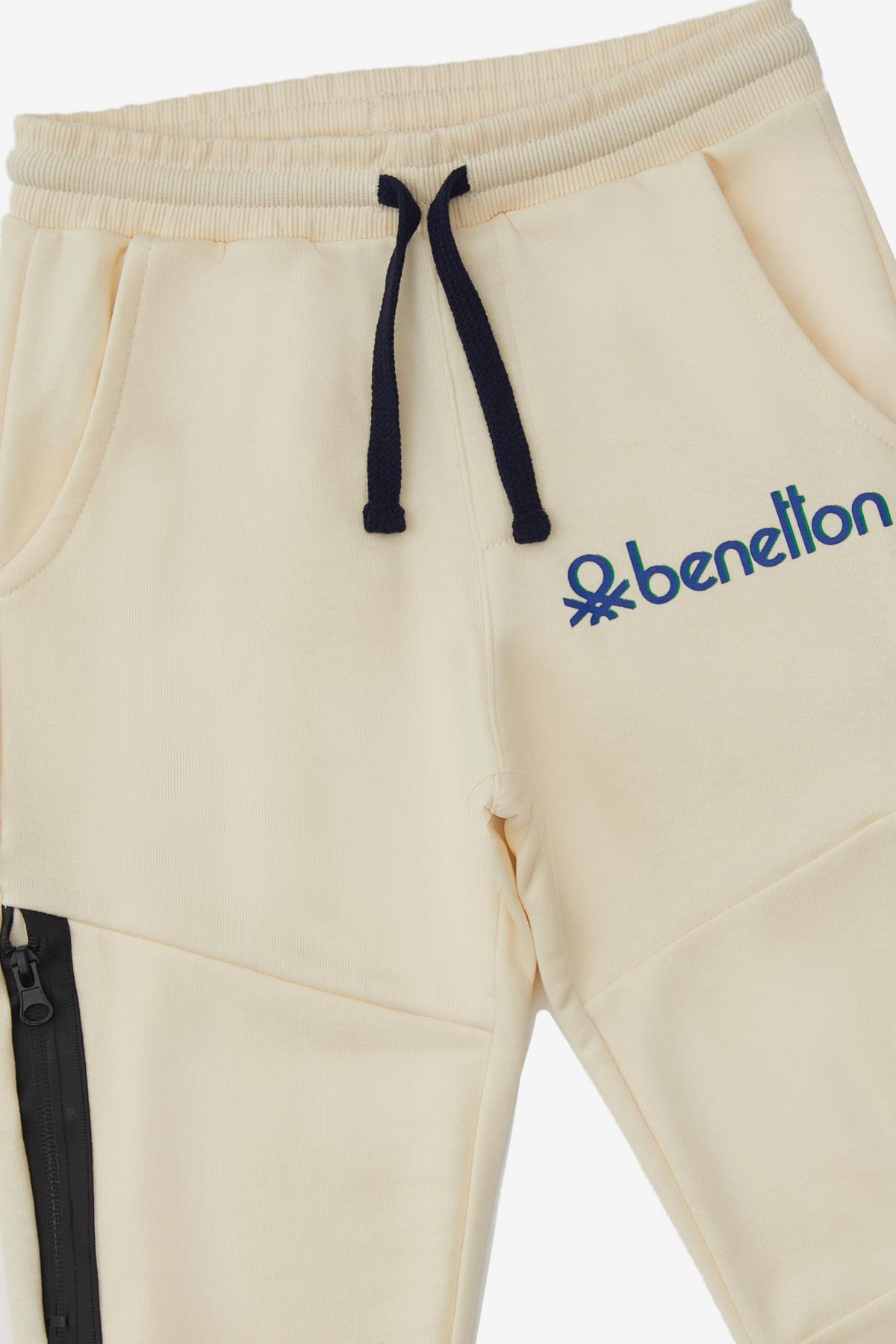 Benetton Erkek Çocuk Jogger Eşofman Altı 4-14 Yaş EKRU