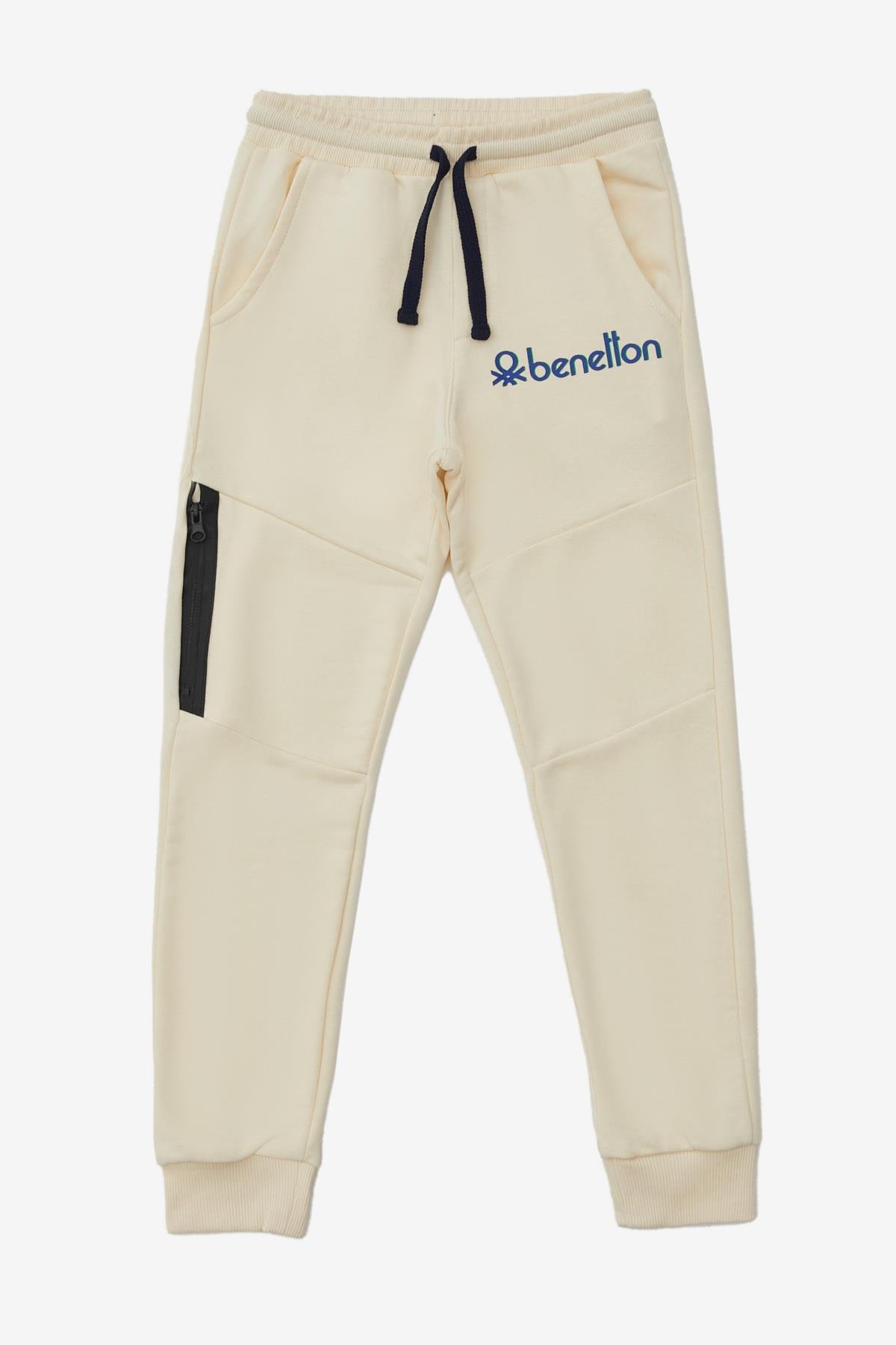 Benetton Erkek Çocuk Jogger Eşofman Altı 4-14 Yaş EKRU