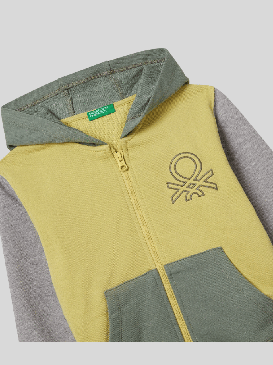 Benetton Erkek Çocuk Kapüşonlu Sweatshirt 1-6 Yaş Sarı