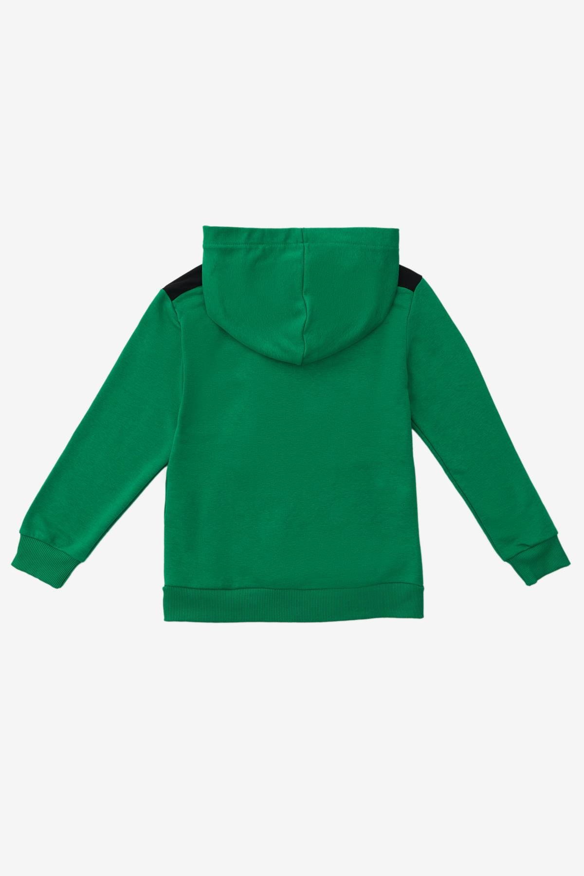 Benetton Erkek Çocuk Kapüşonlu Sweatshirt 4-14 Yaş YEŞİL