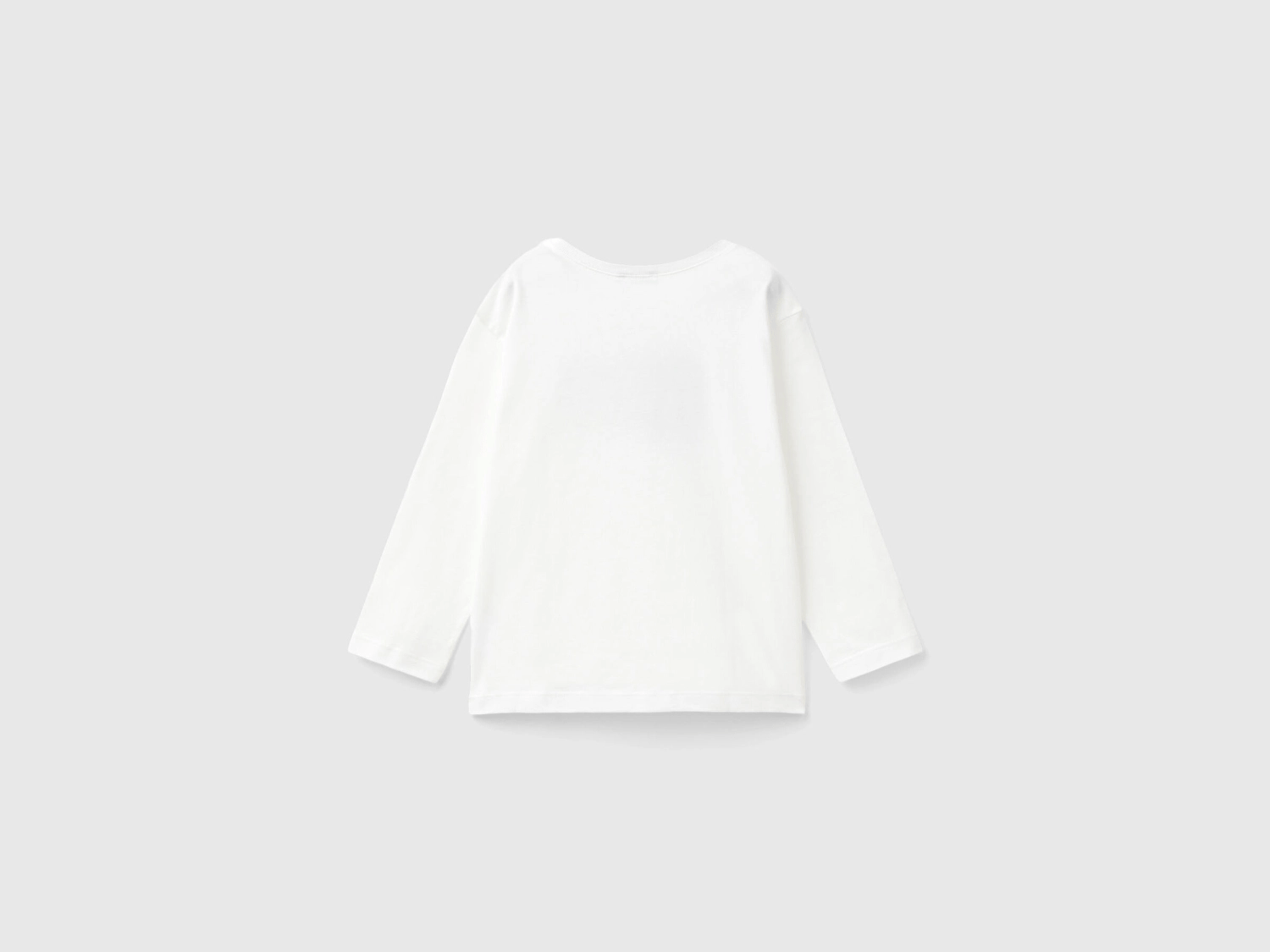 Benetton Erkek Çocuk Logo Baskılı Sweatshirt 1-6 Yaş EKRU