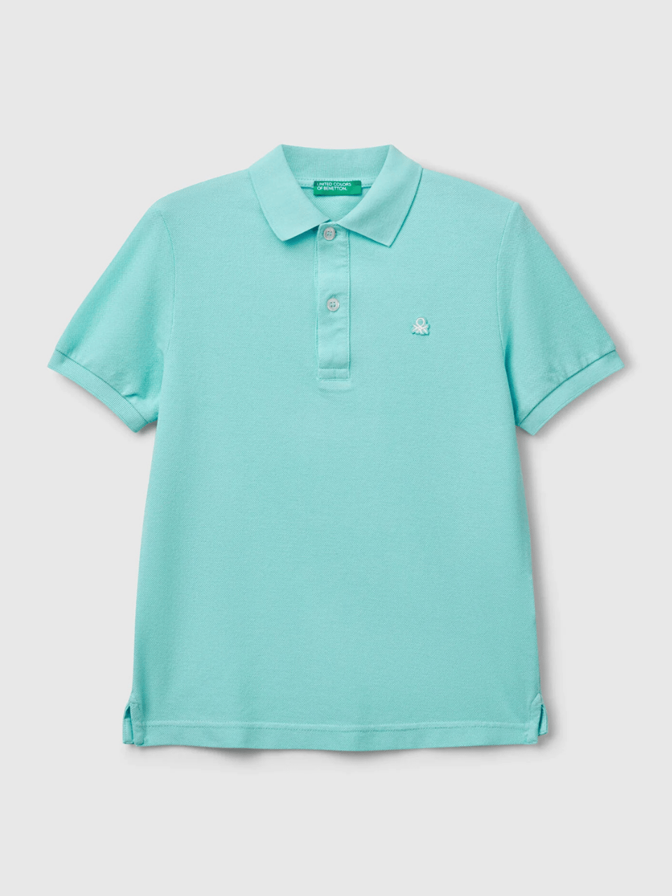Benetton Erkek Çocuk Polo Yaka Tshirt 6-14 Yaş Mint