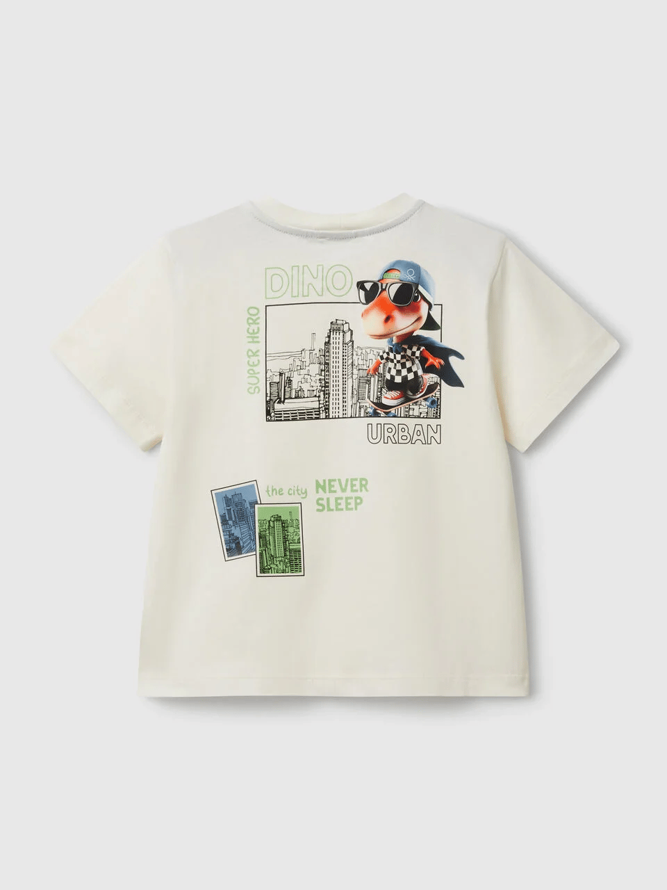Benetton Erkek Çocuk Tokyo Tshirt 1-6 Yaş Ekru