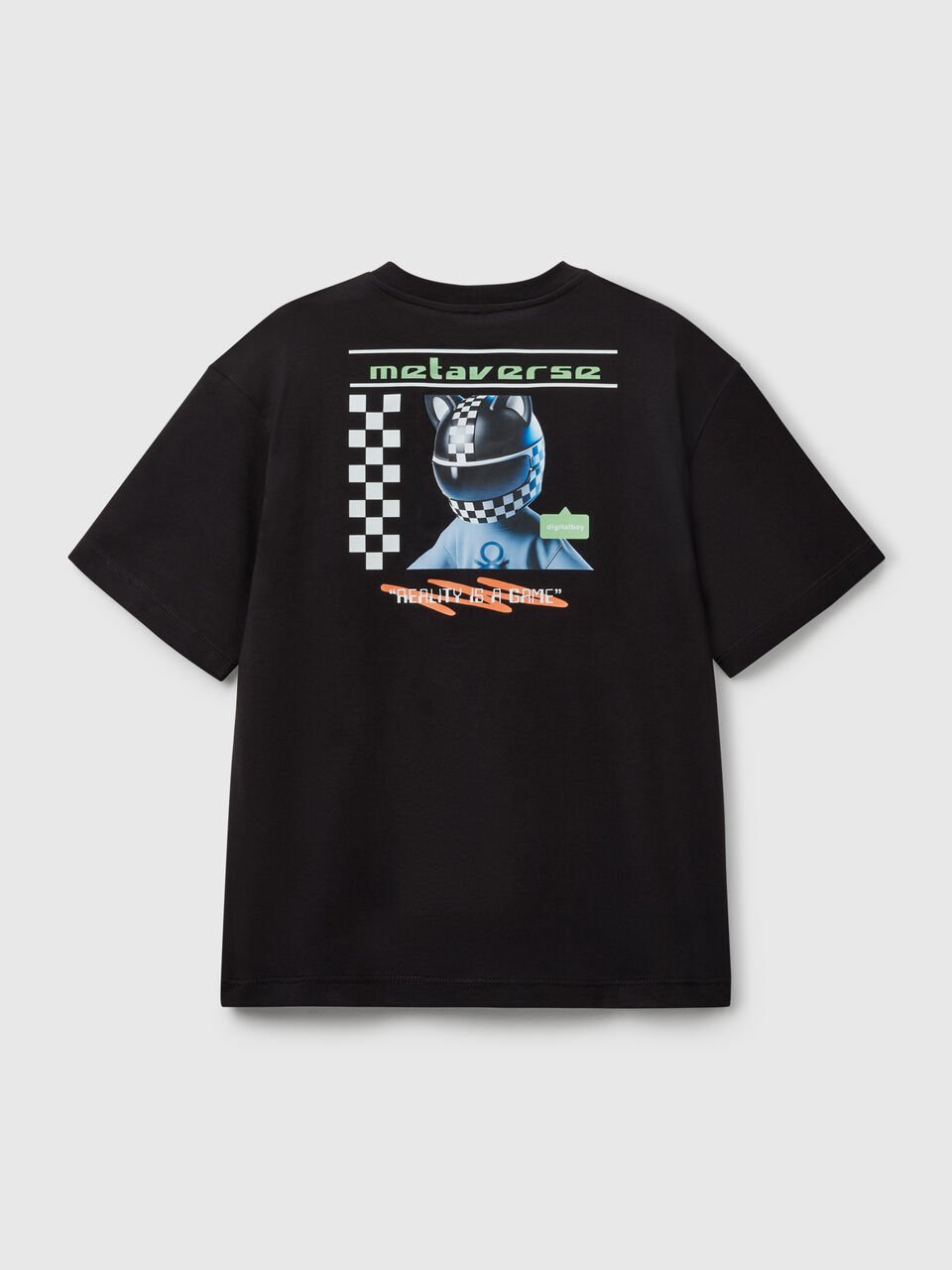 Benetton Erkek Çocuk Tokyo Tshirt 6-14 Yaş Siyah