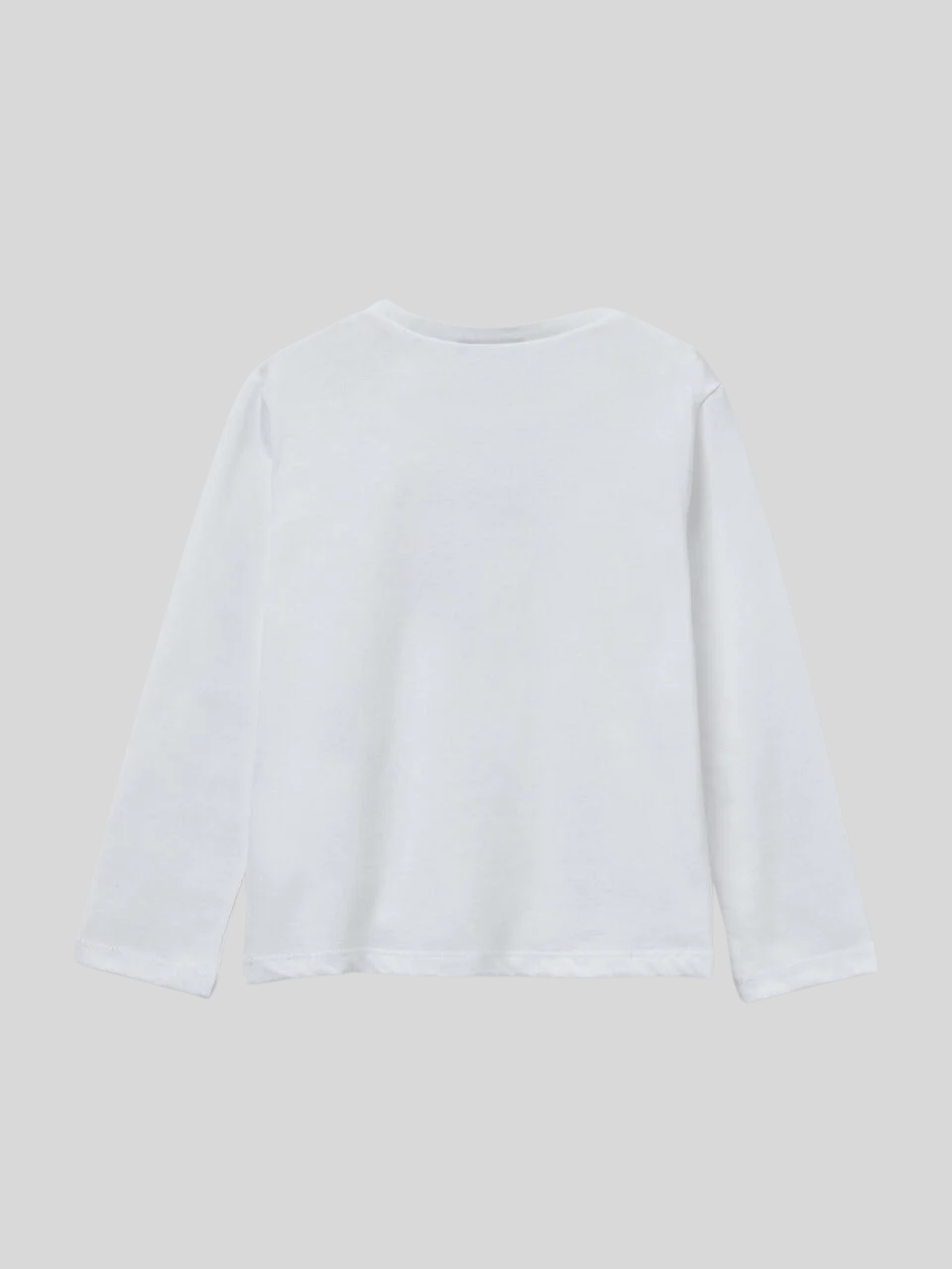 Benetton Kız Çocuk Baskılı Sweatshirt 1-6 Yaş Beyaz