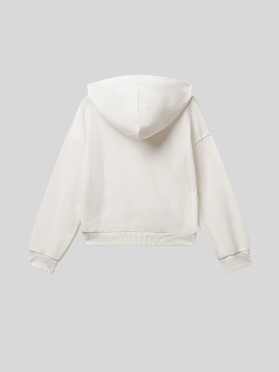 Benetton Kız Çocuk Baskılı Sweatshirt 6-14 Yaş Ekru