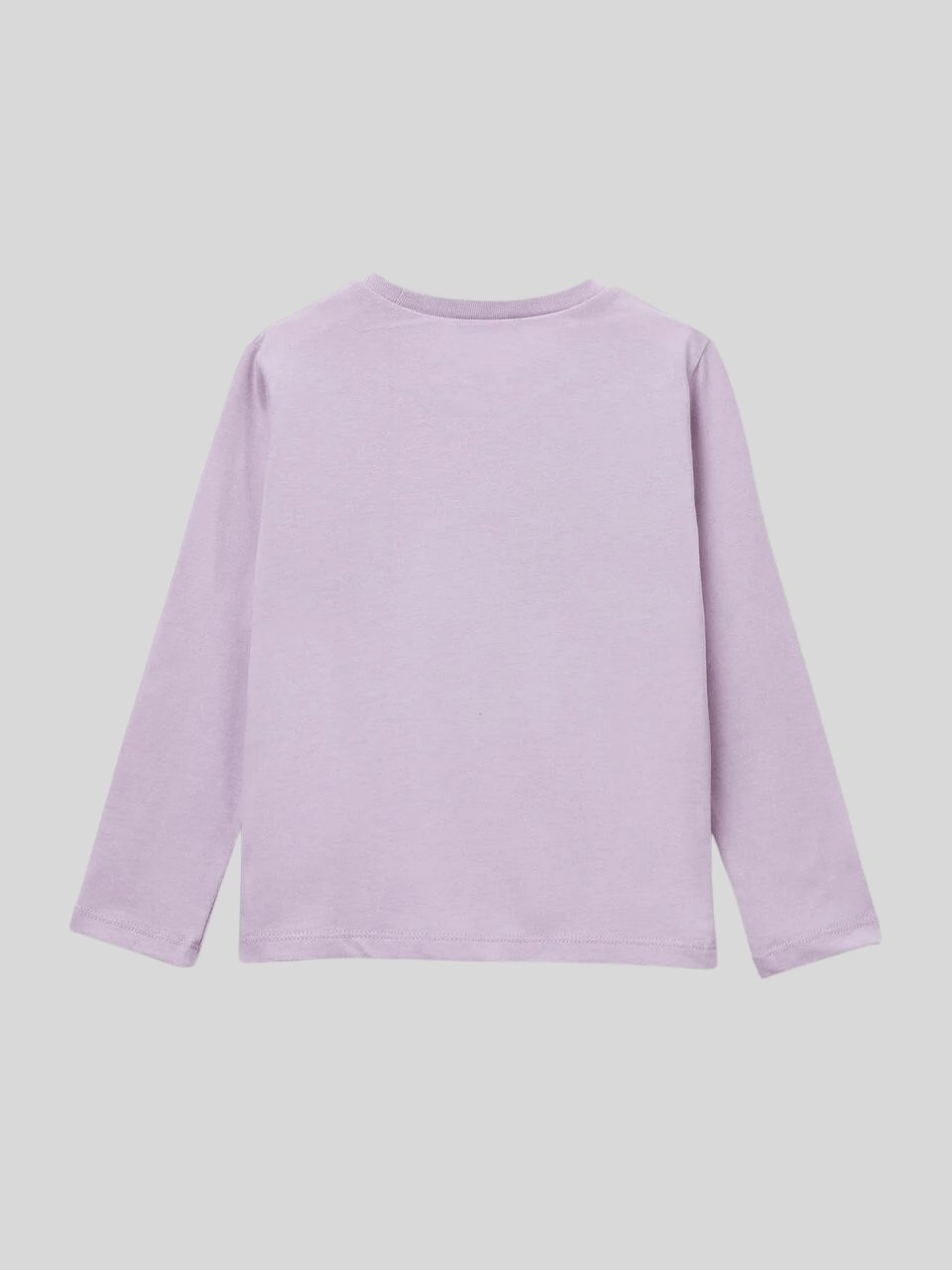 Benetton Kız Çocuk Baskılı Sweatshirt 1-6 Yaş Lila