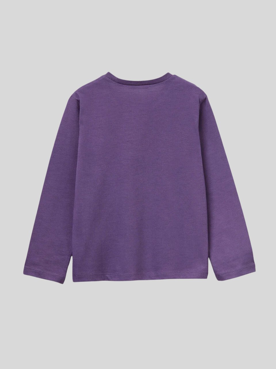 Benetton Kız Çocuk Baskılı Sweatshirt 1-6 Yaş Mor