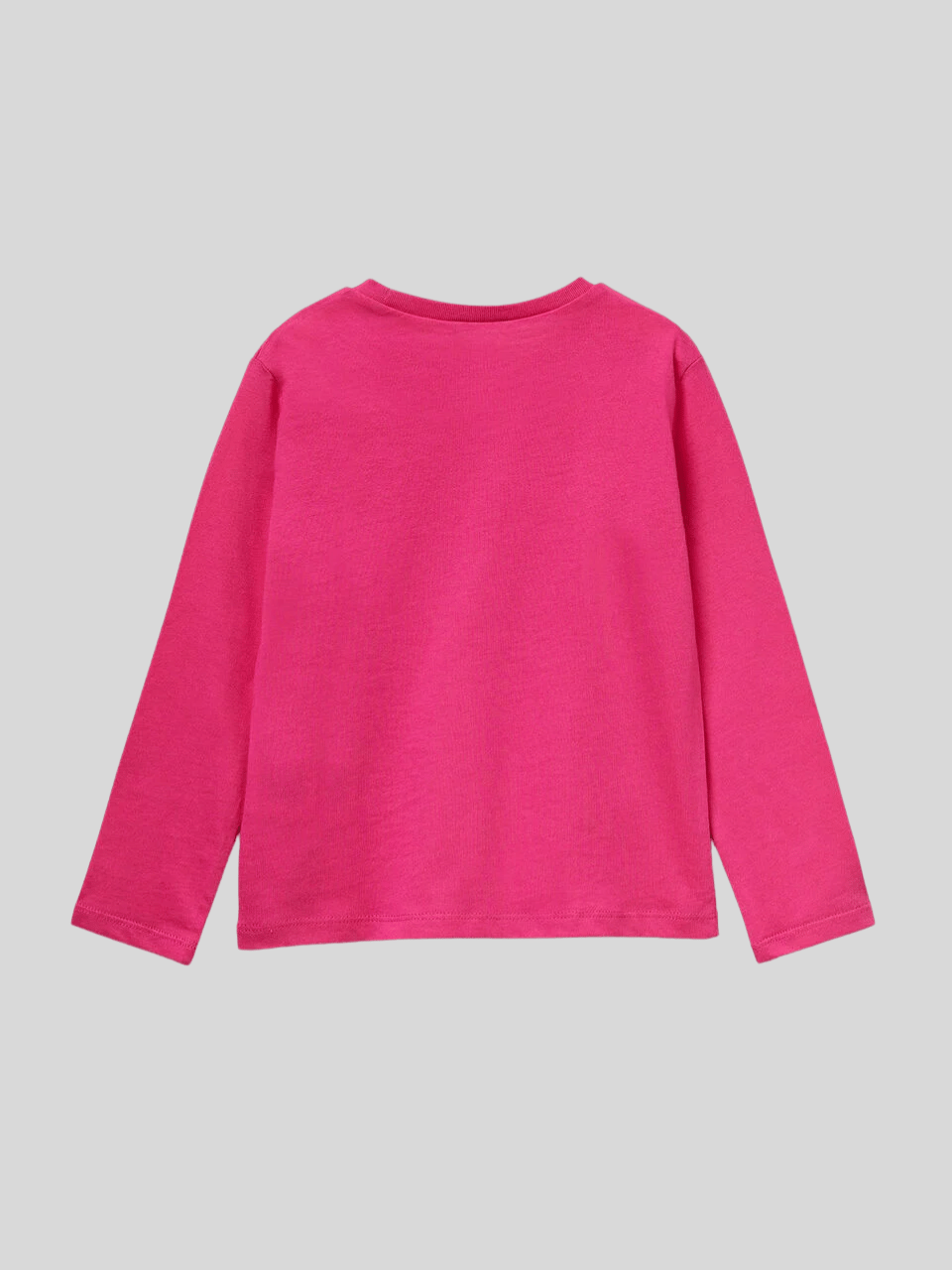 Benetton Kız Çocuk Baskılı Sweatshirt 1-6 Yaş Fuşya