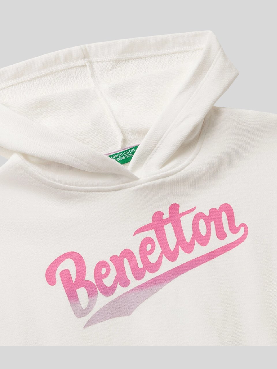 Benetton Kız Çocuk Baskılı Sweatshirt 6-14 Yaş Ekru