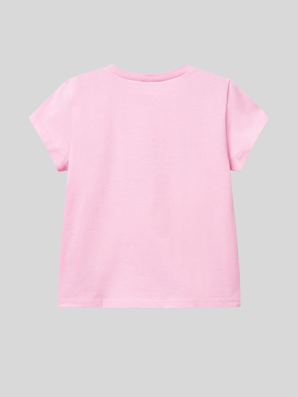 Benetton Kız Çocuk Baskılı Tshirt 1-6 Yaş Pembe