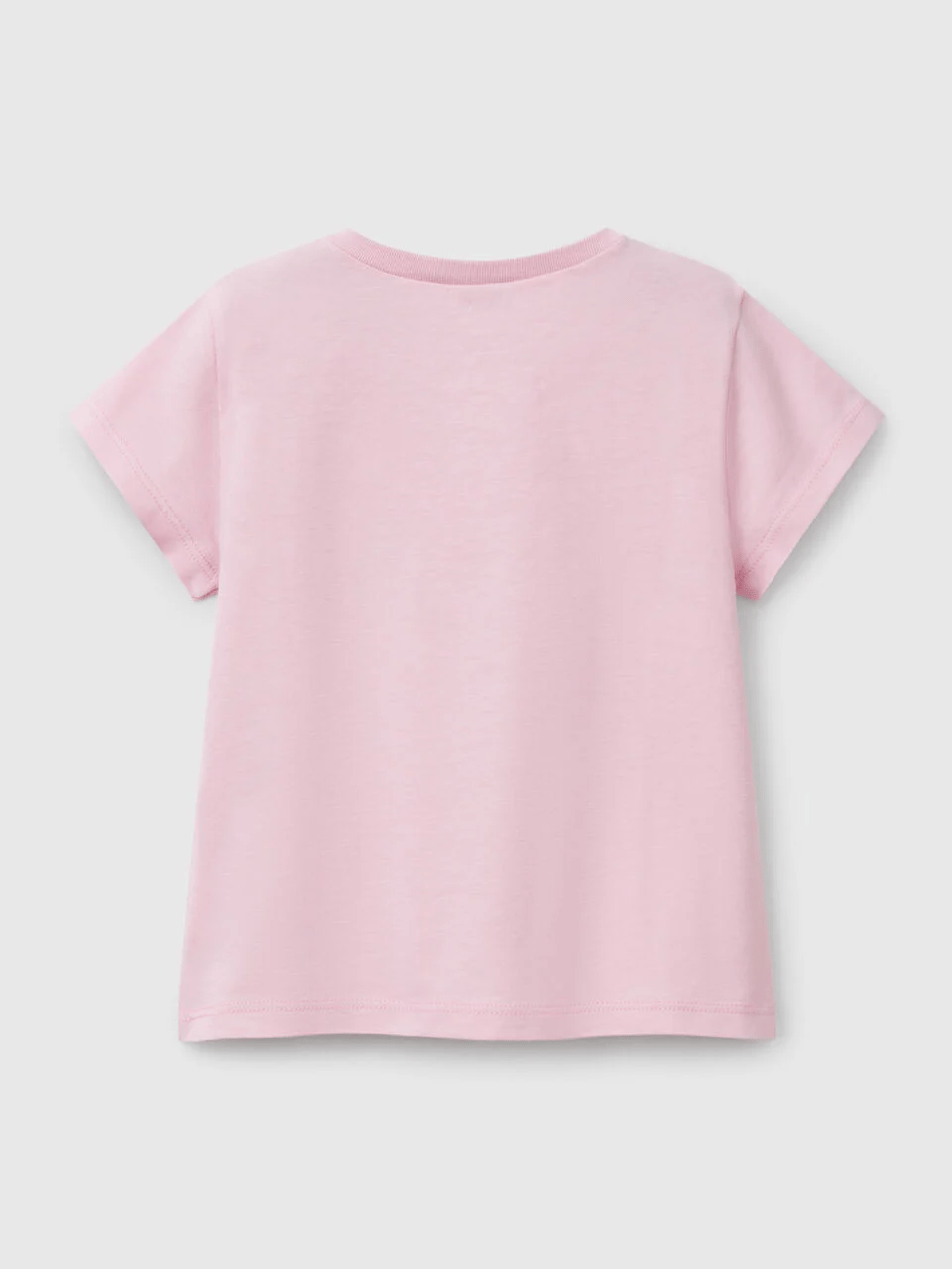 Benetton Kız Çocuk Baskılı Tshirt 1-6 Yaş Açık pembe