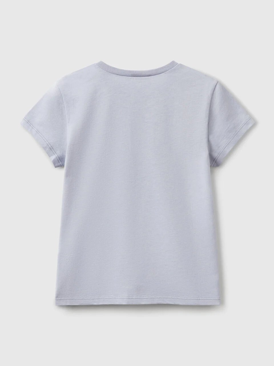 Benetton Kız Çocuk Baskılı Tshirt 6-14 Yaş Lila