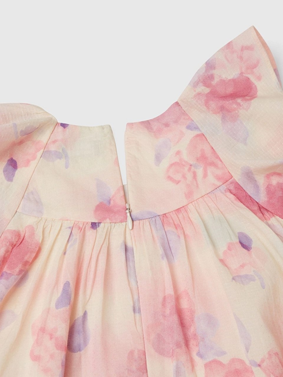 Benetton Kız Çocuk Batik Elbise 1-6 Yaş Pembe