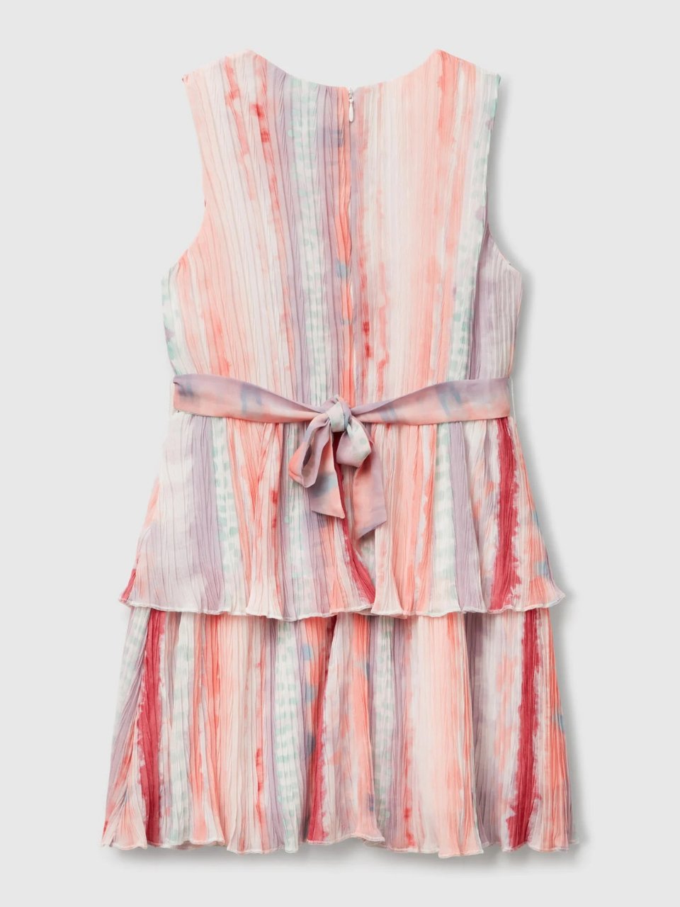 Benetton Kız Çocuk Batik Elbise 6-14 Yaş Pembe