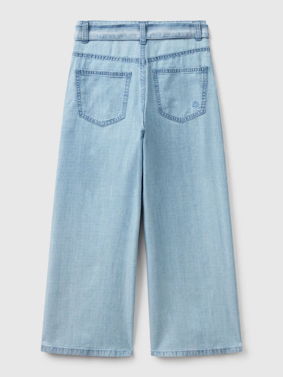 Benetton Kız Çocuk Denim Pantolon 6-14 Yaş Mavi