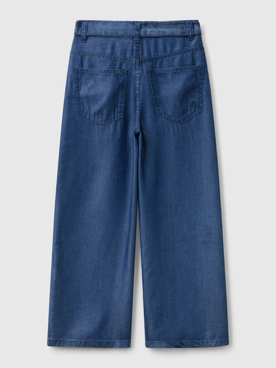 Benetton Kız Çocuk Denim Pantolon 6-14 Yaş Lacivert