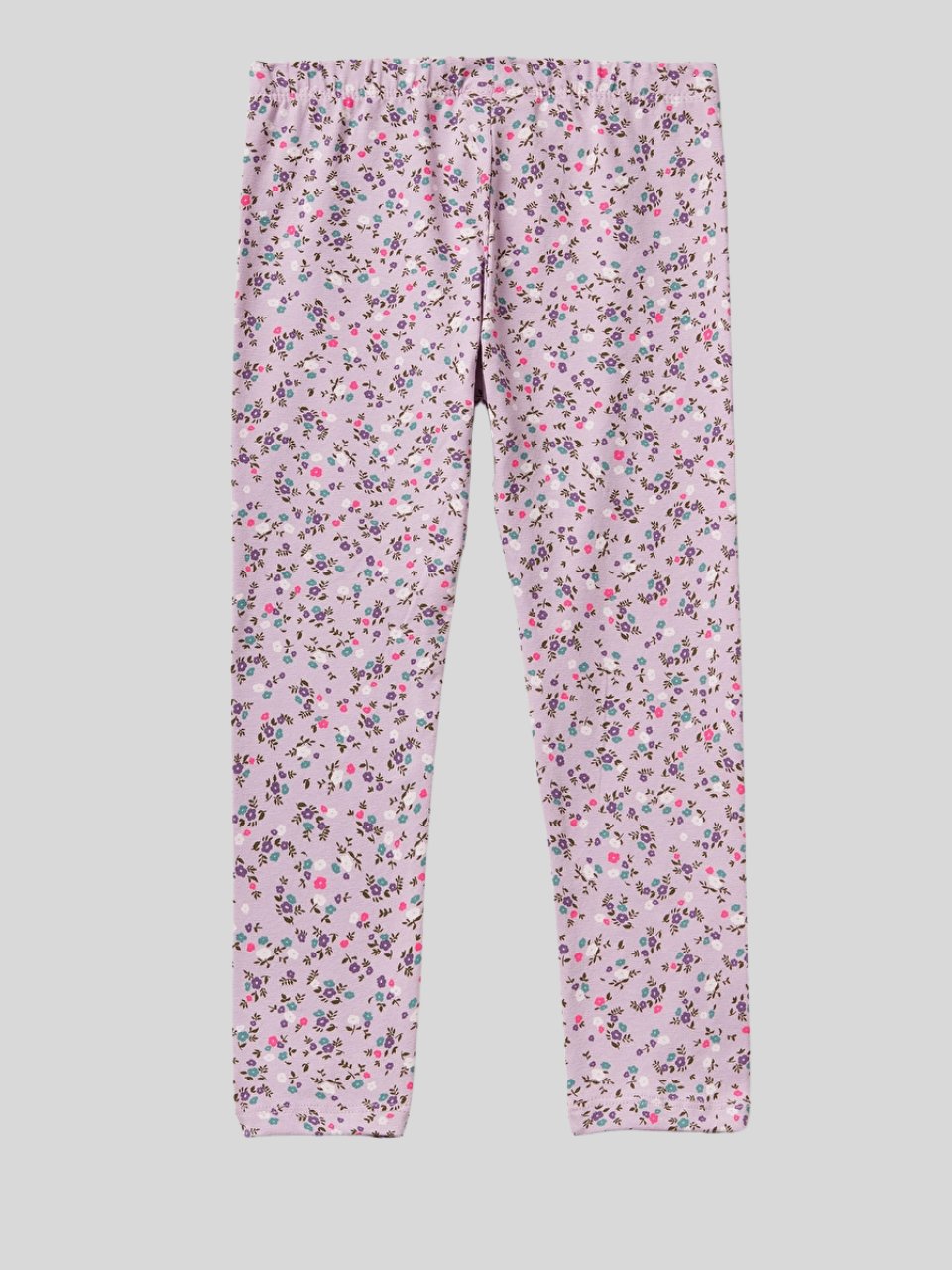 Benetton Kız Çocuk Desenli Tayt 1-6 Yaş Lila