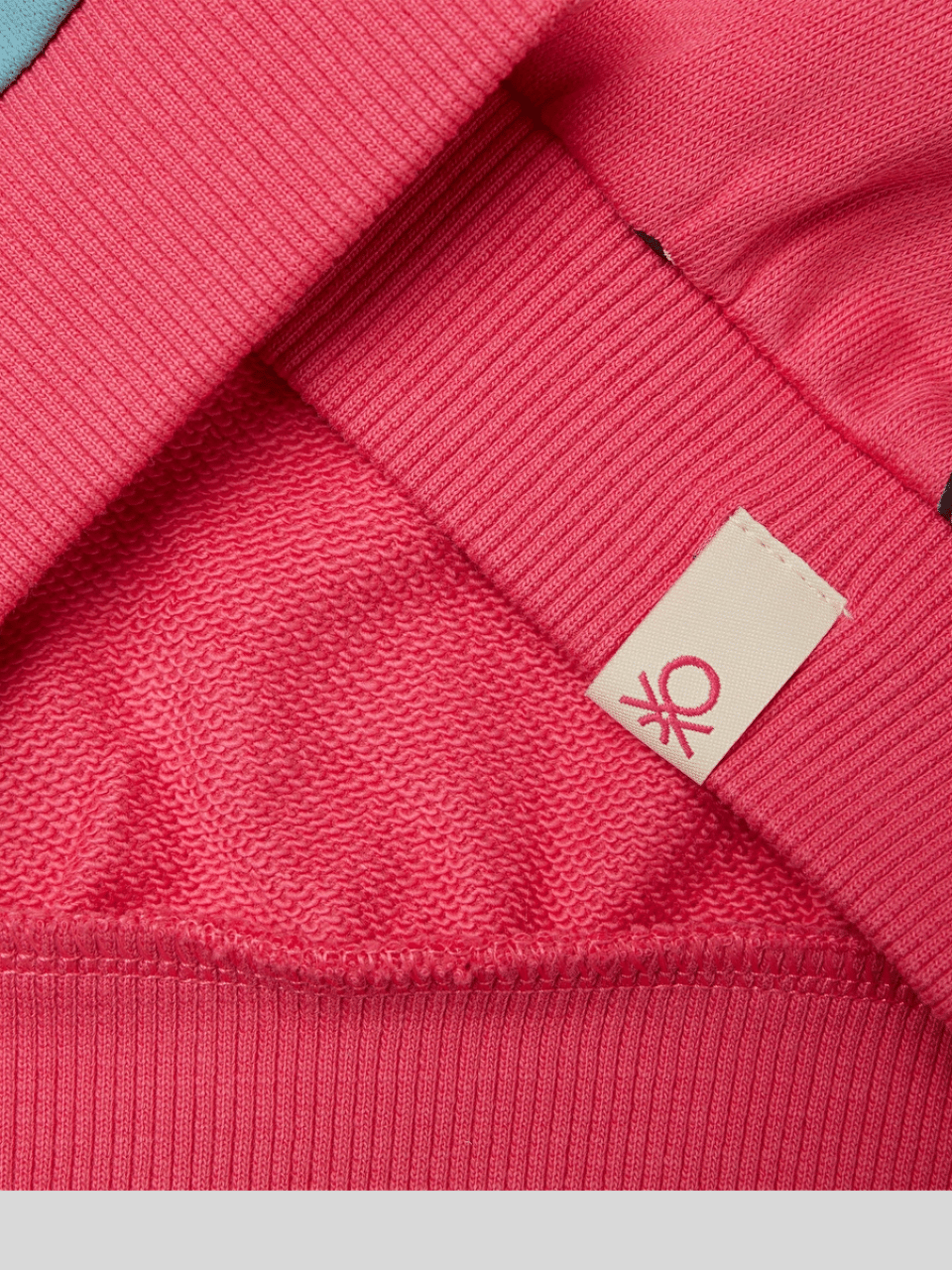 Benetton Kız Çocuk Stitch Sweatshirt 1-6 Yaş Fuşya