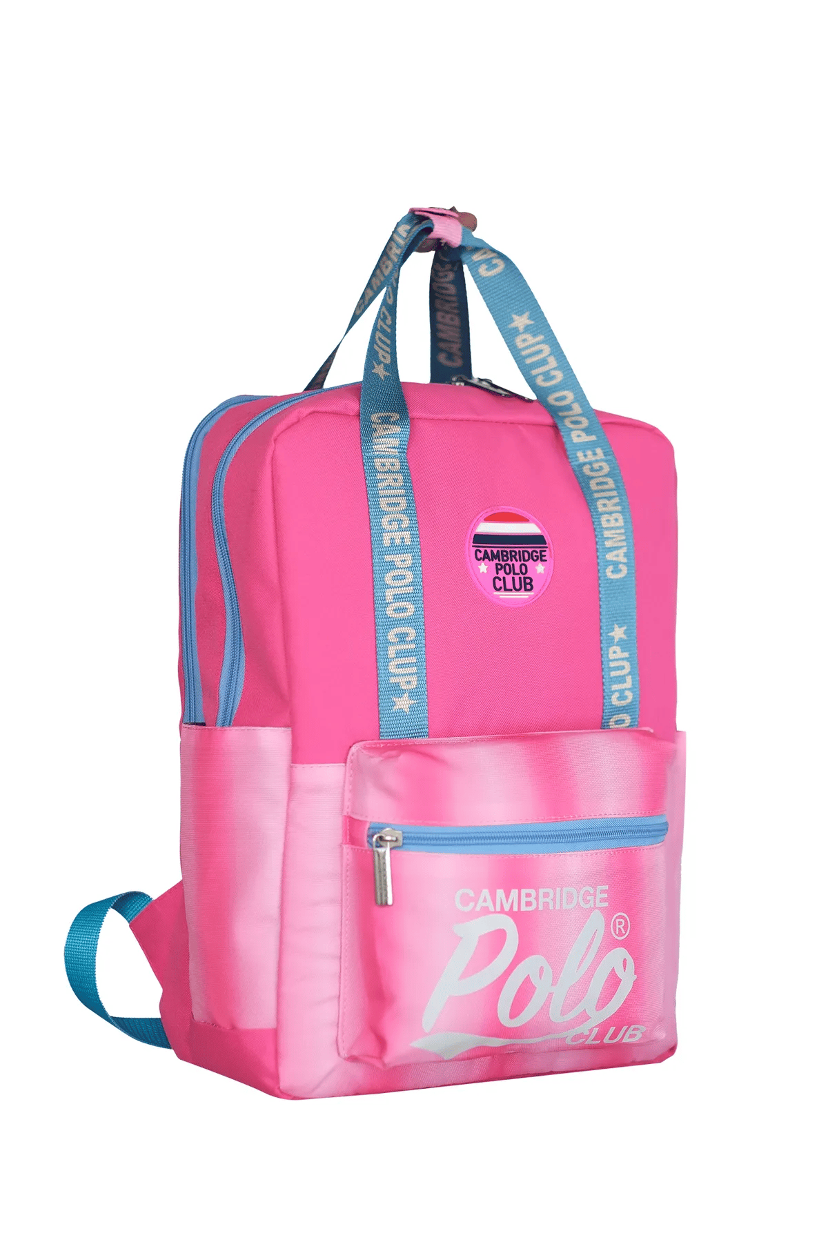 Cambridge Polo Club American Chic Çok Gözlü Unisex Çocuk İlkokul Çantası Pembe