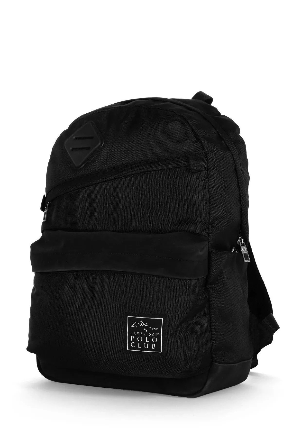 Cambridge Polo Club Creative Üç Bölmeli Unisex Çocuk İlkokul Çantası Siyah