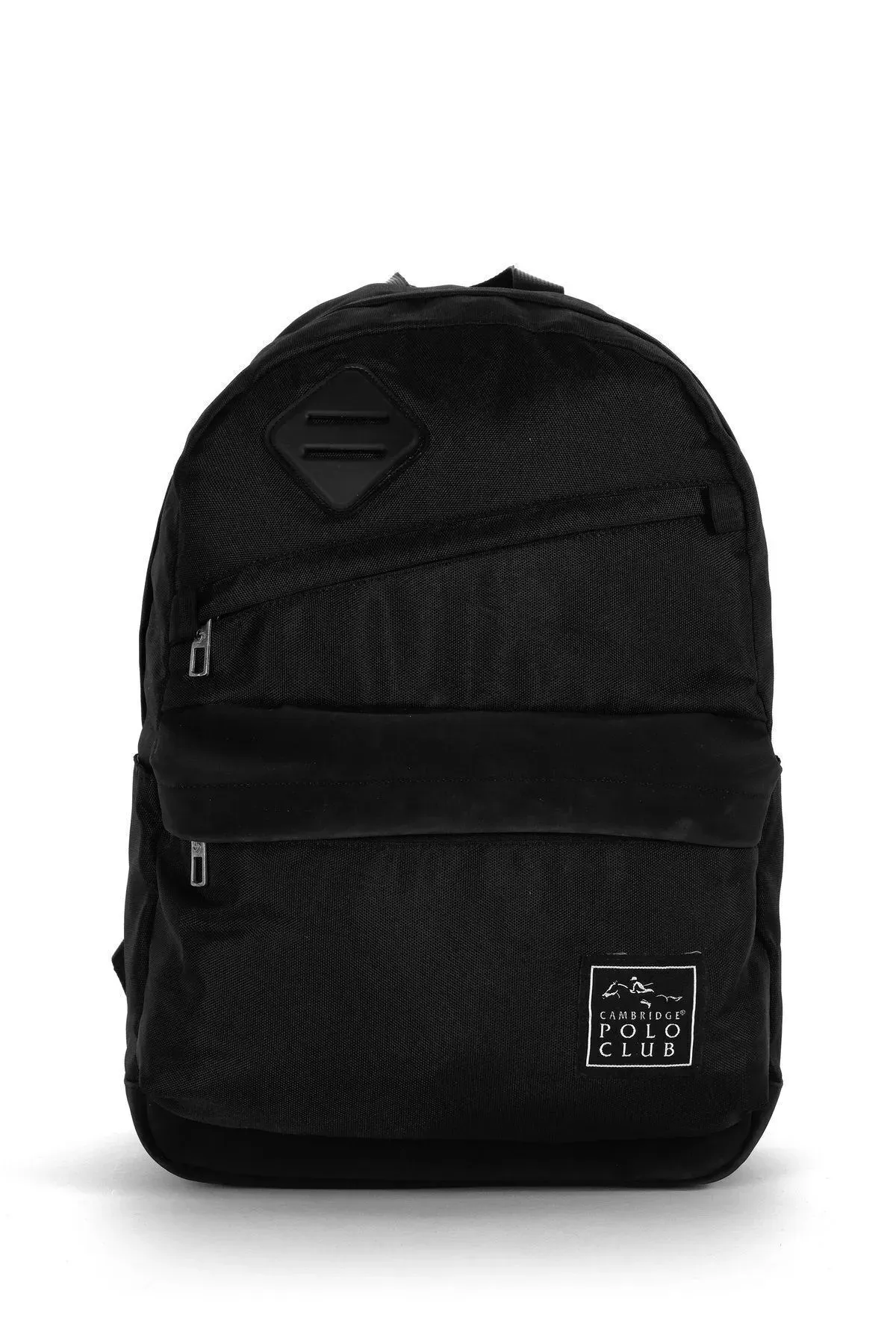 Cambridge Polo Club Creative Üç Bölmeli Unisex Çocuk İlkokul Çantası Siyah