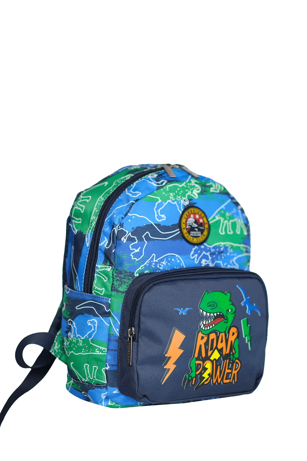 Cambridge Polo Club Dinozor Ön Cepli Erkek Çocuk Anaokulu Çantası Lacivert