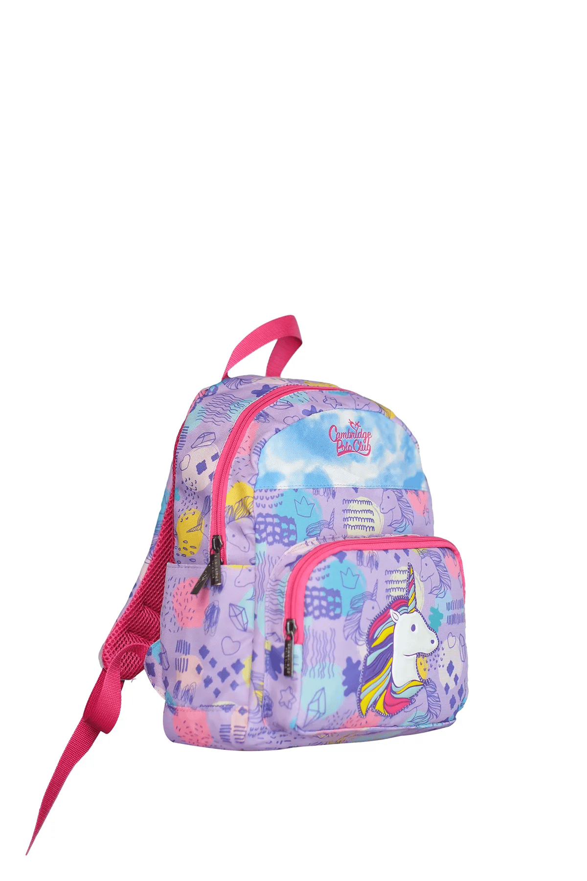Cambridge Polo Club Unicorn Ön Cepli Kız Çocuk Anaokulu Çantası Mor