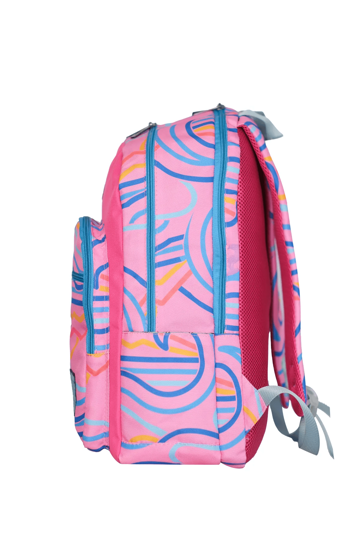 Cambridge Polo Club Wave Çok Gözlü Unisex Çocuk İlkokul Çantası Pembe