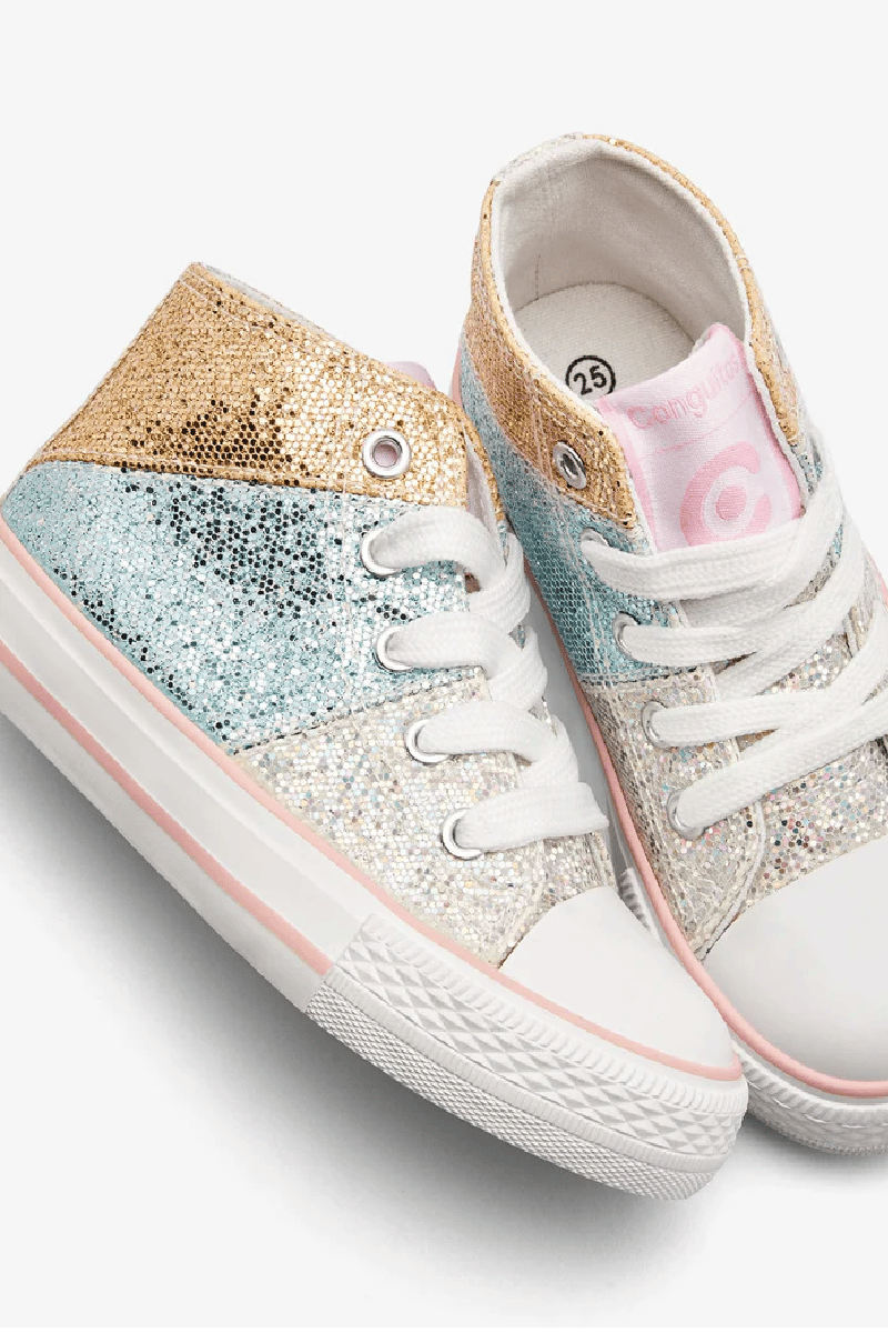 Conguitos Kız Çocuk Bilekli Spor Ayakkabı 27-34 Numara Gümüş