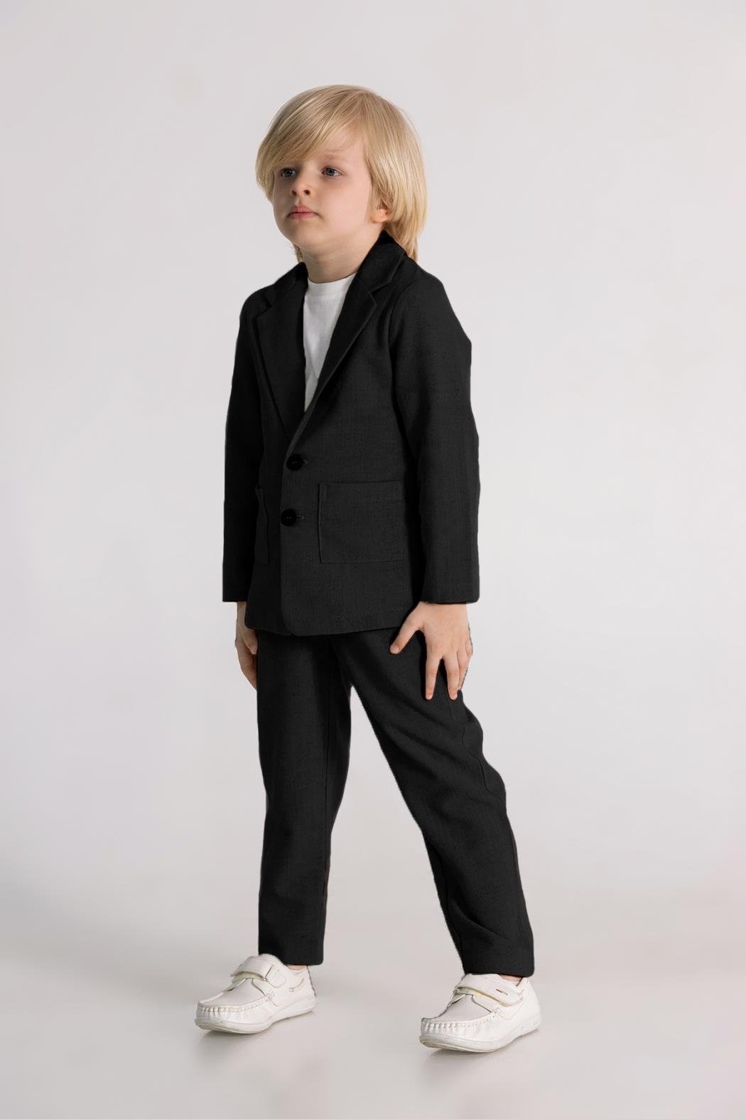 Dmb Erkek Çocuk 3'lü Takım 3-7 Yaş Siyah