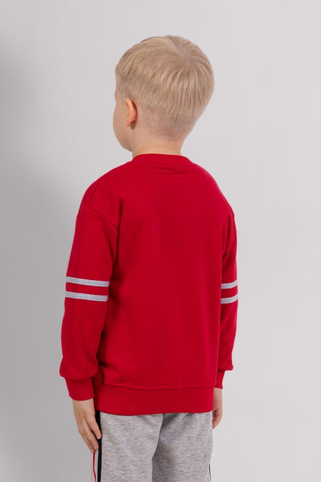 Dmb Erkek Çocuk Baskılı Sweatshirt 3-8 Yaş KIRMIZI