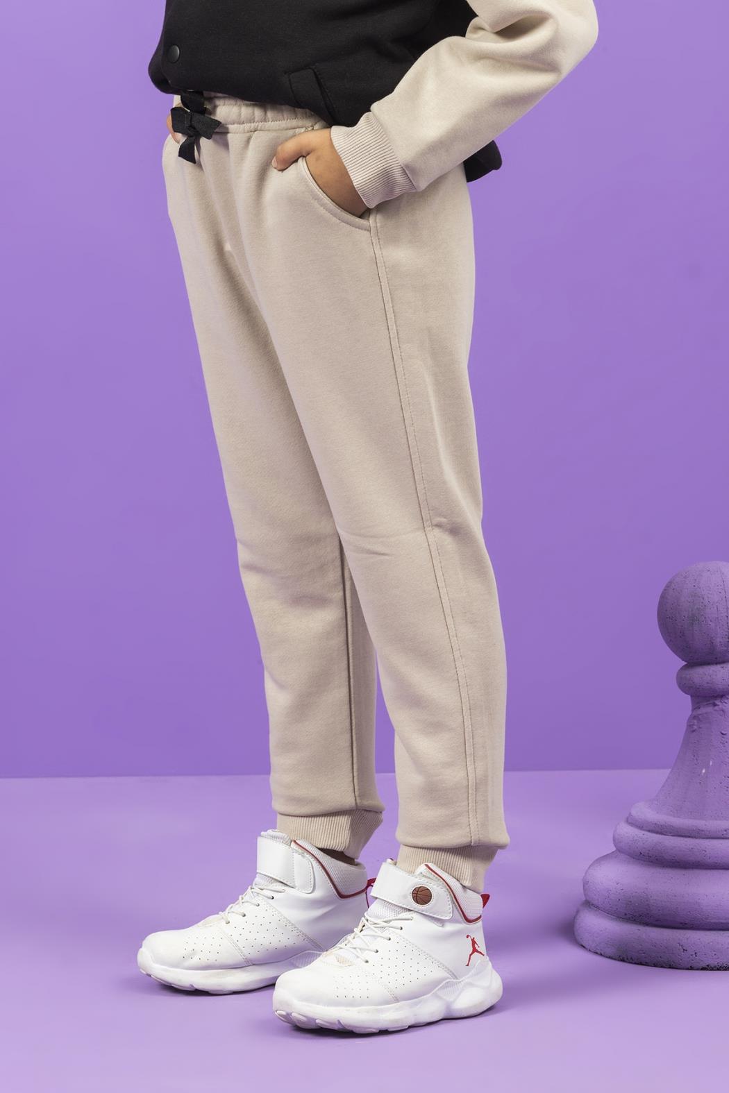 Dmb Erkek Çocuk Eşofman Altı 4-9 Yaş BEJ