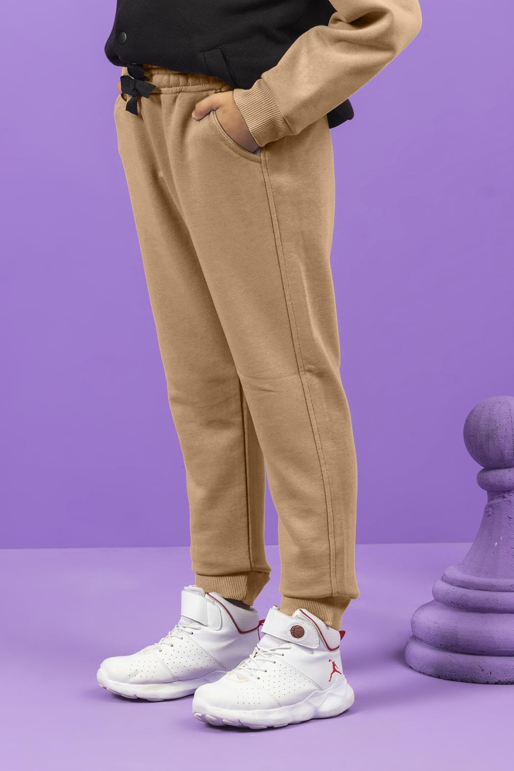 Dmb Erkek Çocuk Eşofman Altı 9-14 Yaş KAHVE