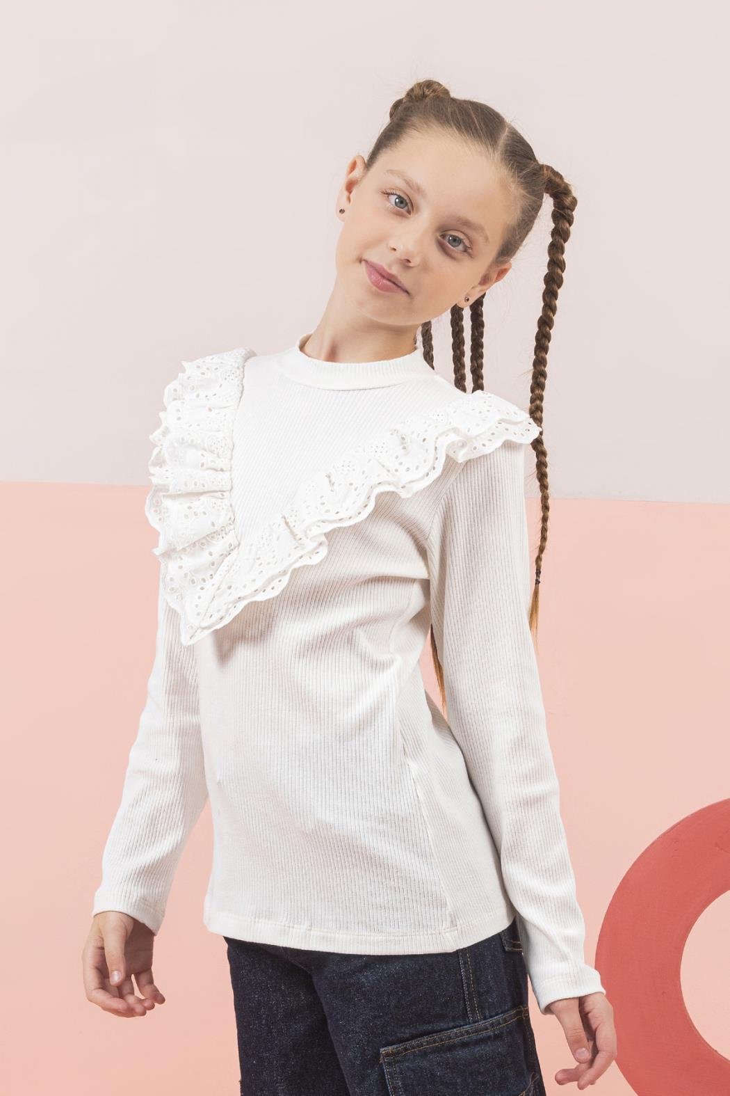 Dmb Kız Çocuk Badi 4-9 Yaş Ekru