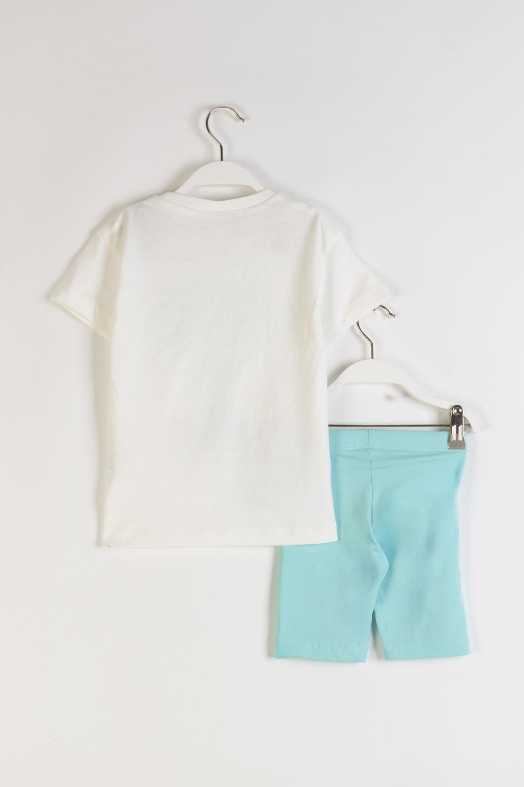 Dmb Kız Çocuk Baskılı Taytlı Takım 3-7 Yaş Mint