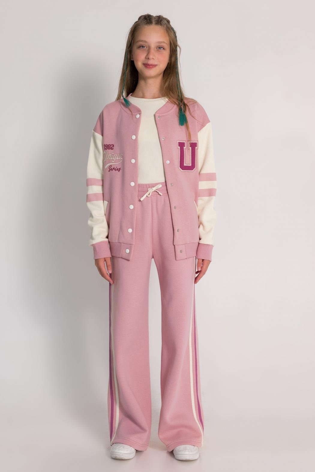 Dmb Kız Çocuk Bol Paça Eşofman Altı 9-14 Yaş PEMBE