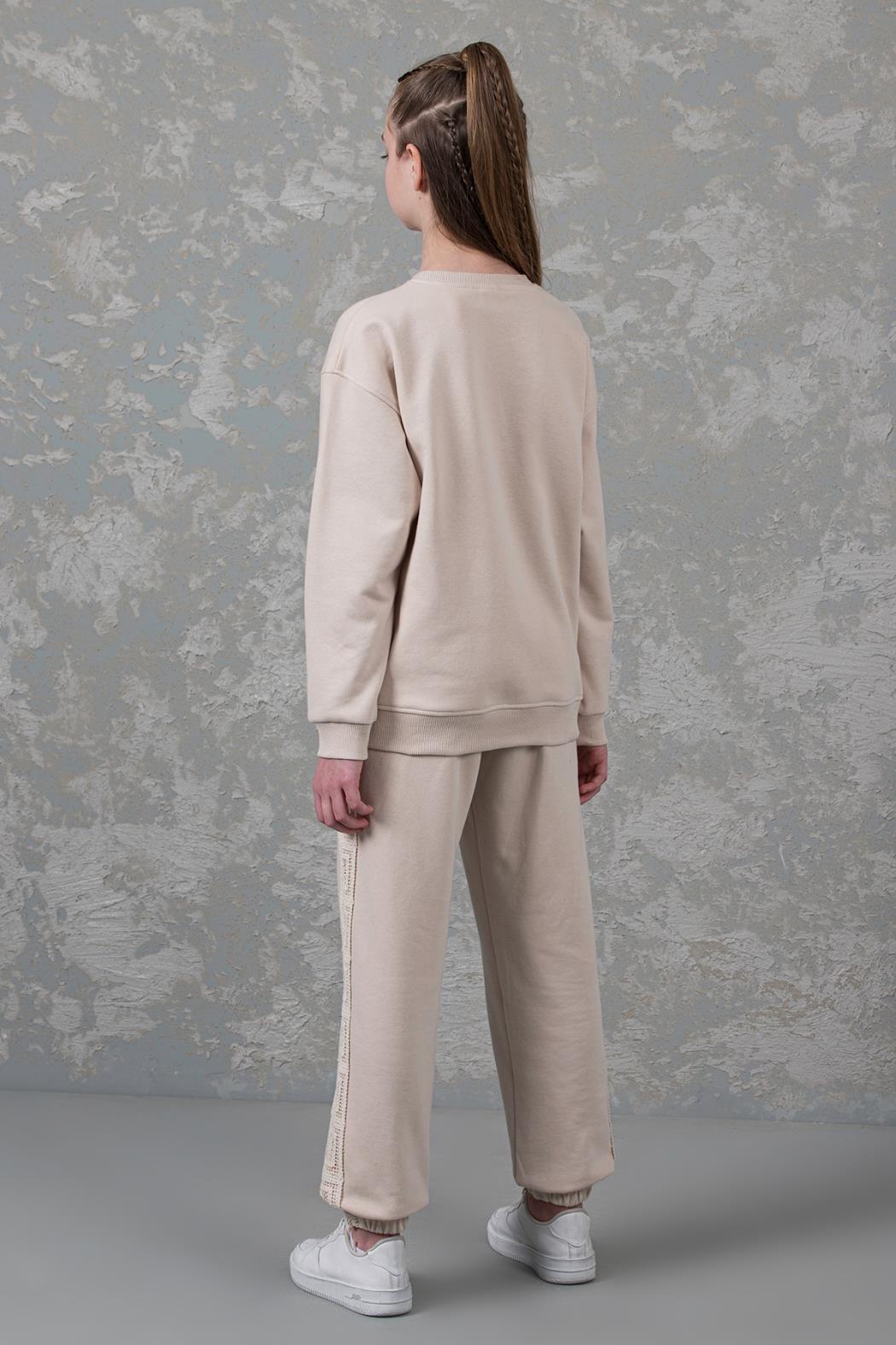 Dmb Kız Çocuk Eşofman Takım 11-15 Yaş BEJ