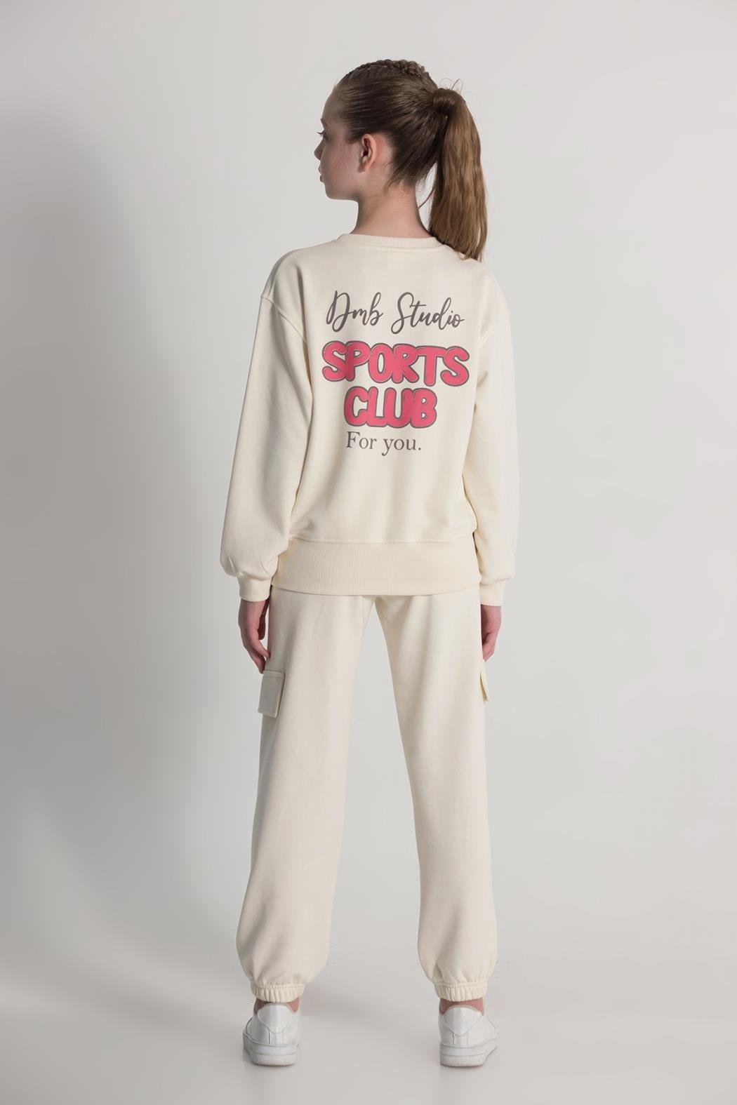 Dmb Kız Çocuk Eşofman Takım 7-11 Yaş KREM