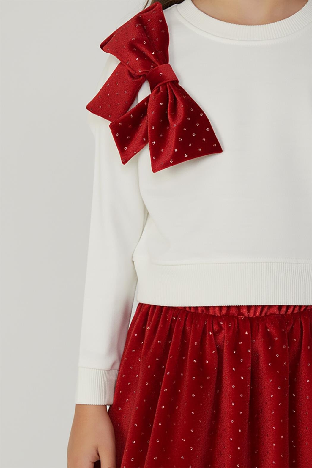 Dmb Kız Çocuk Etekli Takım 4-9 Yaş Ekru