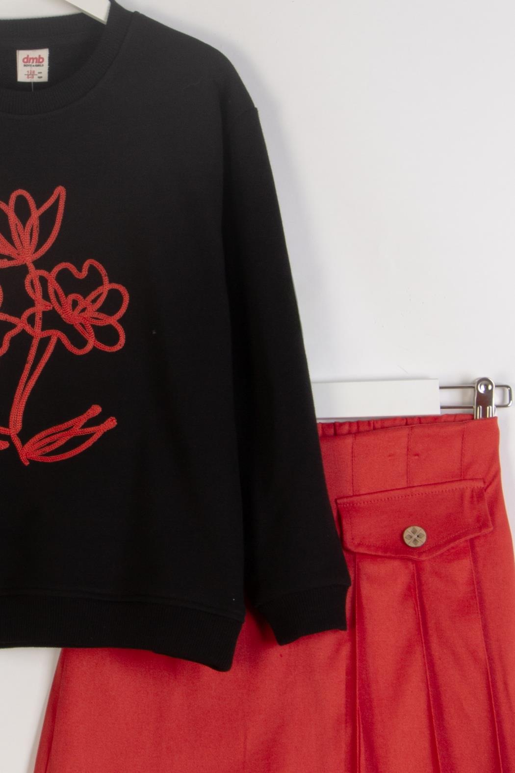 Dmb Kız Çocuk Etekli Takım 4-9 Yaş SİYAH