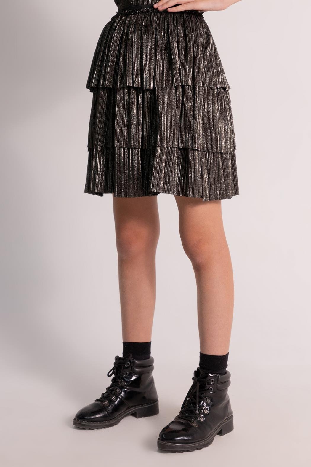 Dmb Kız Çocuk Fırfırlı Tüllü Etek 9-14 Yaş Bronz