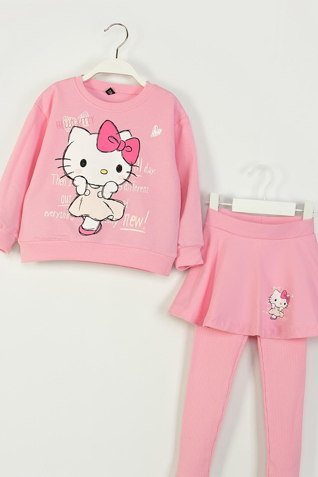 Dmb Kız Çocuk Hello Kitty Taytlı Takım 3-8 Yaş Pembe